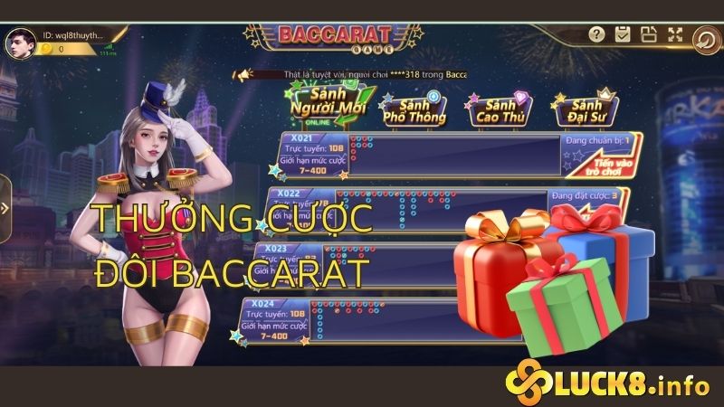 Tiền thưởng cửa “Cược đôi” Baccarat 