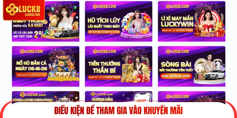 Điều kiện để tham gia vào khuyến mãi