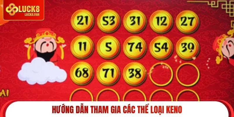 Hướng dẫn tham gia các thể loại keno