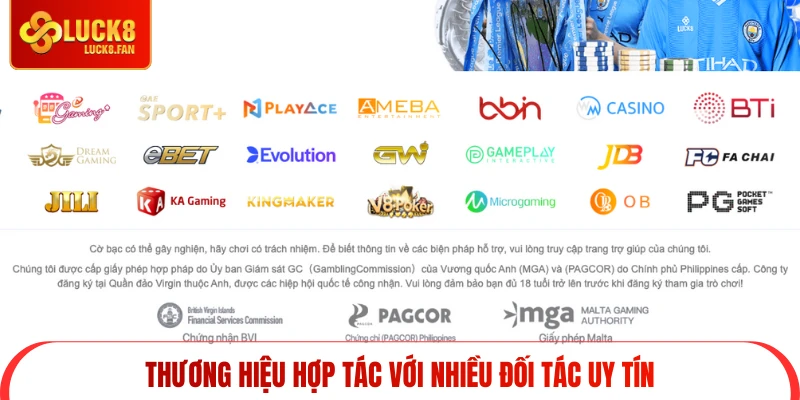 Thương hiệu hợp tác với nhiều đối tác uy tín